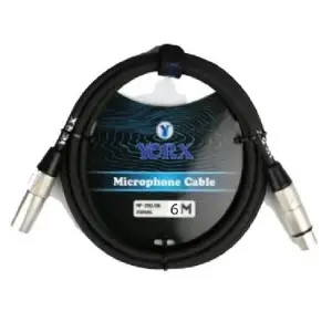 Yorx MP-280 Professional Audio Cable - 6M XLR to XLR - Black