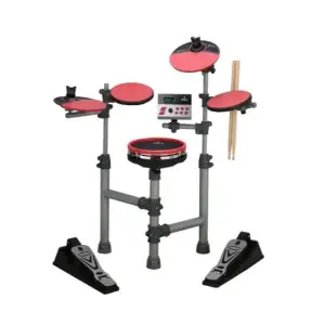 YORX SD30M Digital Drum Kit | Compact Electronic Drum Set with Pedals & Pads