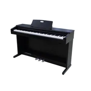 Yorx V20 Digital Piano – 88-Key Weighted Keyboard with Stand and Pedals – Black